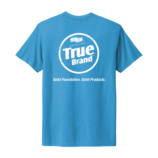 True Brand Logo Tri-blend Crew Tee