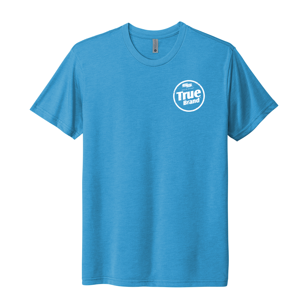 True Brand Logo Tri-blend Crew Tee