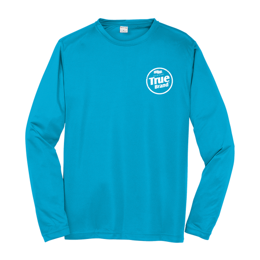 True Brand Logo Long Sleeve Performance Tee